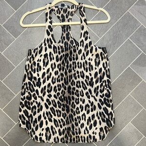Acrobat - Leopard print. 100% silk camisole. XS